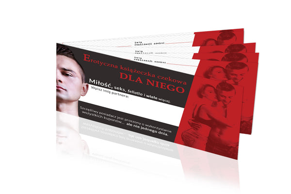 Gry Erotyczna książeczka czekowa dla NIEGO
