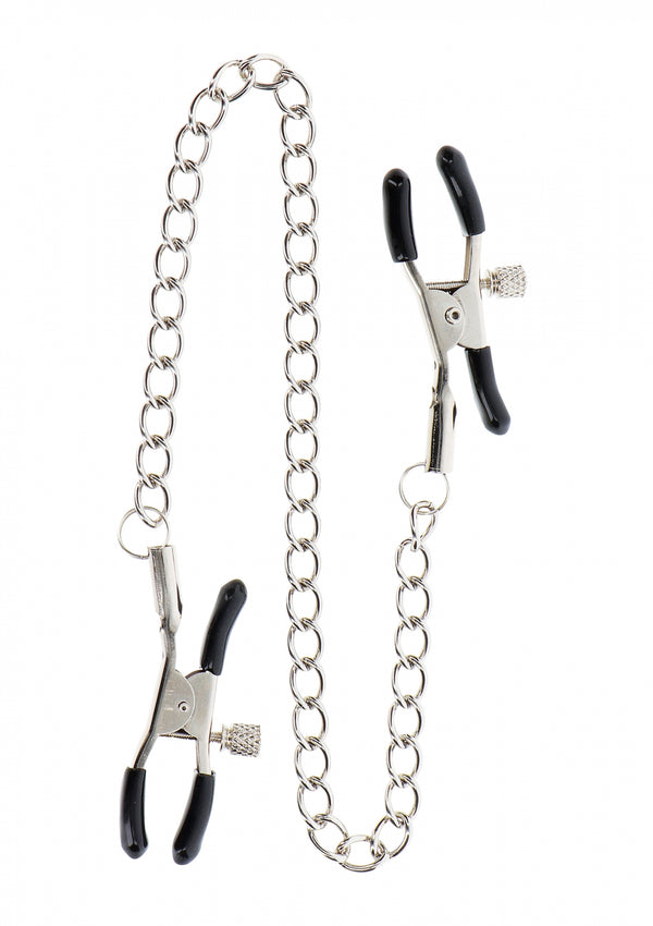 Adjustable Clamps with Chain Silver