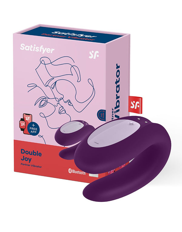 Wibrator   Double Joy Partner Vibrator Violet