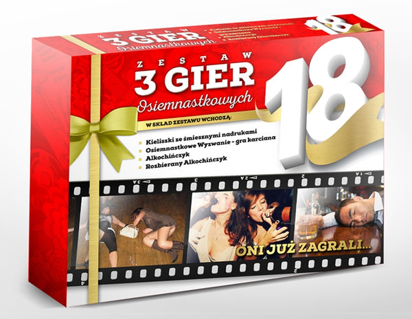 Gry Zestaw 3 gier Osiemnastkowy