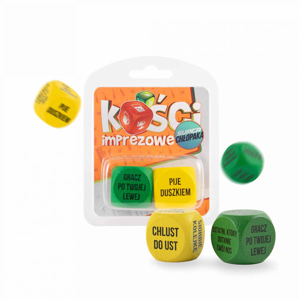 Zabawka   Kości imprezowe   super chłopaka   różne kolory