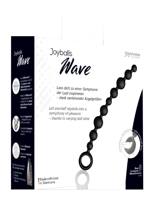 Plug/balls Joyballs anal Wave, long, black