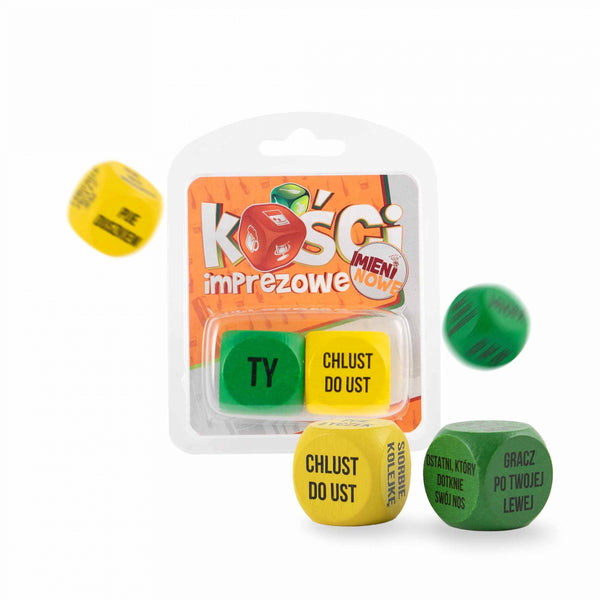 Zabawka   Kości imprezowe  imieninowe   różne kolory