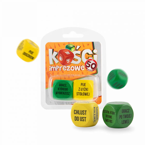 Zabawka   Kości imprezowe  na 50 urodziny   różne kolory