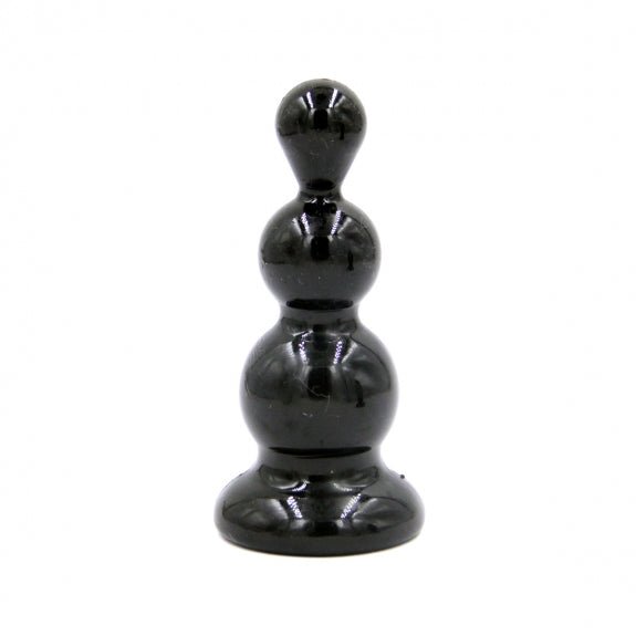 Rocket drill 3.2 inch black anal plug 3.2 inch / 8 cm