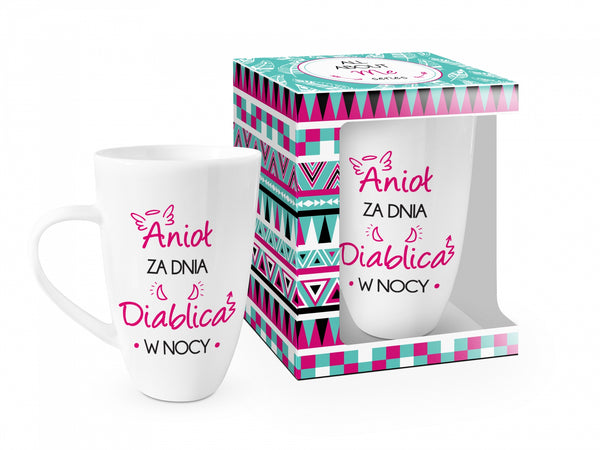 ALL ABOUT ME   kubek NBC wysoka baryłka 400ml.   Anioł za dnia