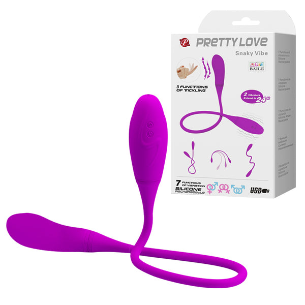 PRETTY LOVE  Snaky Vibe, 7 vibration functions 3 tickling functions Bendable