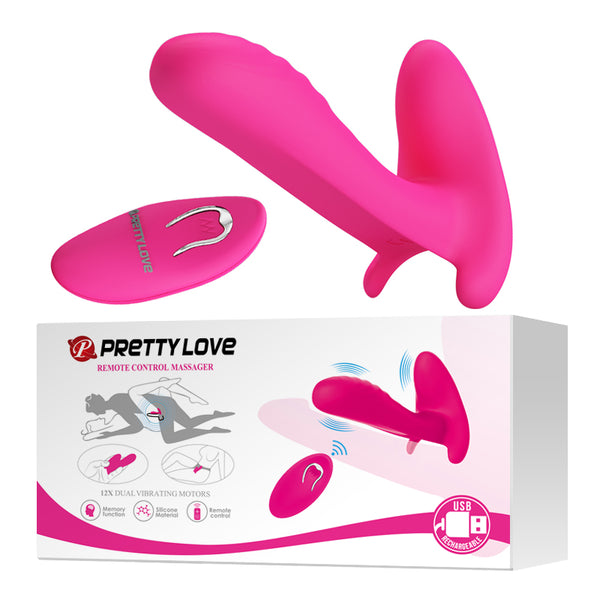 PRETTY LOVE REMOTE CONTROL MASSAGER, 12 vibration functions Wireless remote control