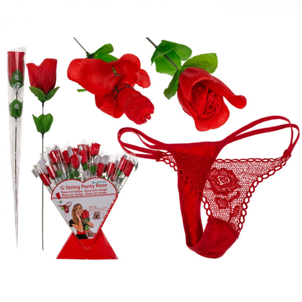 Rose with red G  string