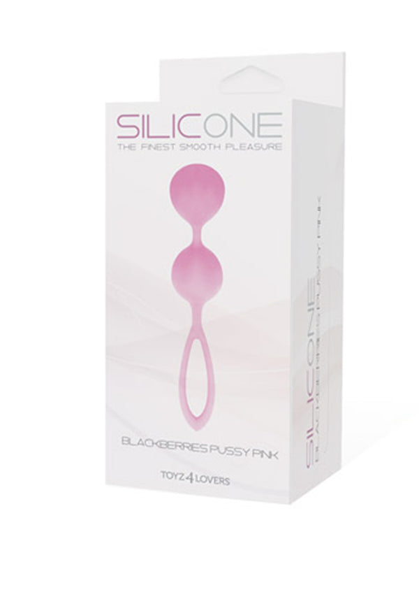 Kulki PALLINE BLACKBERRIES PUSSY SILICONE PINK