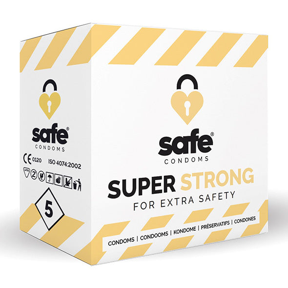SAFE   Condoms Super Strong for Extra Safety (5 pcs)