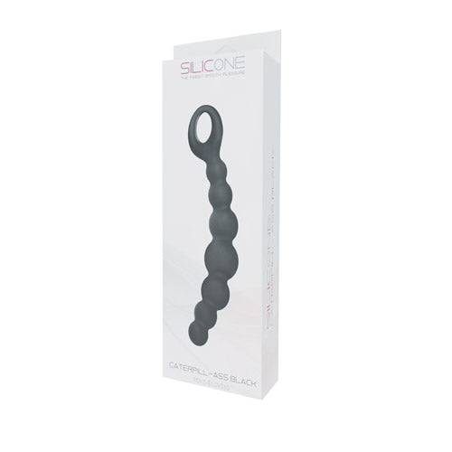 Plug/kulki FALLO ANALE CATERPILL ASS SILICONE BLACK
