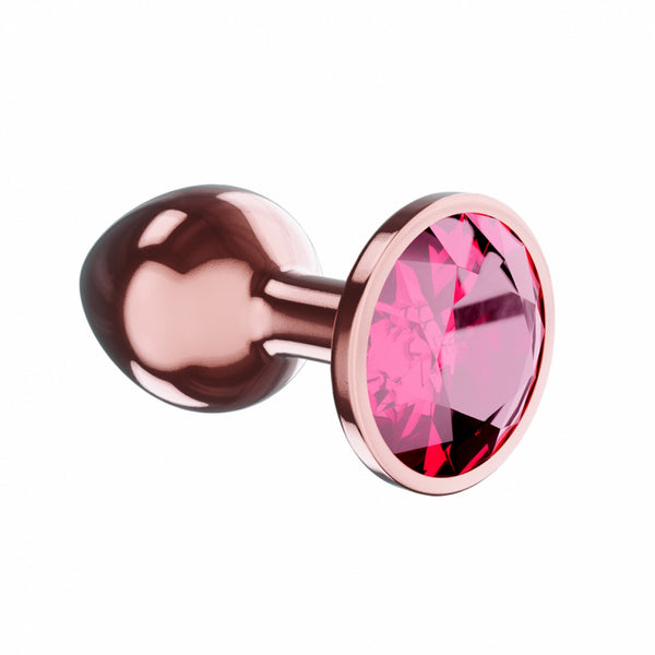 Plug Butt Plug Diamond Ruby Shine L Rose Gold