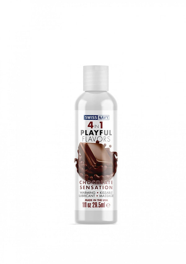 4 In 1 Lubricant with Chocolate Sensation Flavor 1 fl oz / 30 ml