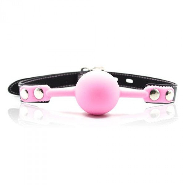 Knebel Ball Gag + Block (rosa)