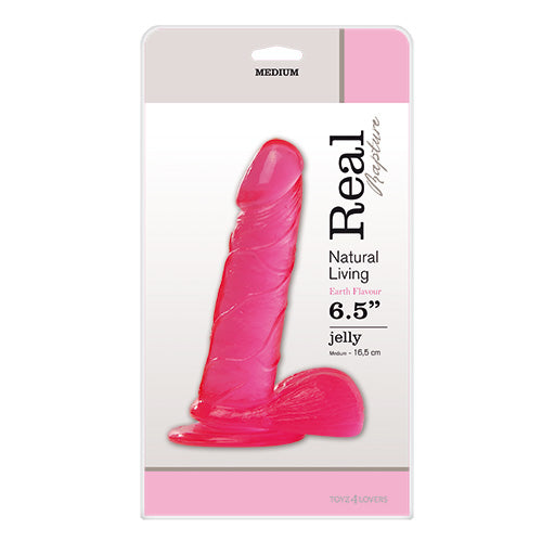 Dildo JELLY DILDO REAL RAPTURE PINK 6.5
