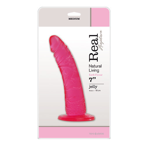 Dildo JELLY DILDO REAL RAPTURE PINK 7