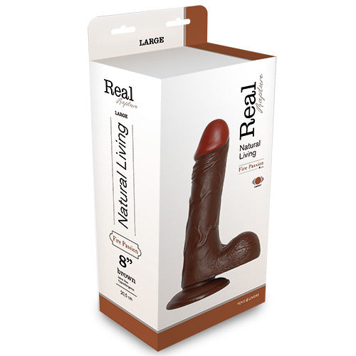 Wibrator REALISTIC VIBRATOR REAL RAPTURE BROWN 8
