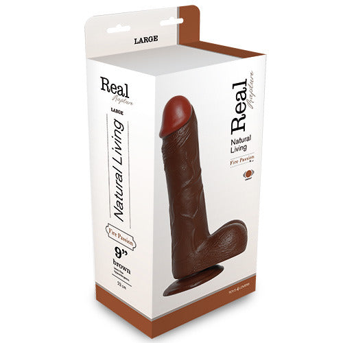 Wibrator REALISTIC VIBRATOR REAL RAPTURE BROWN 9
