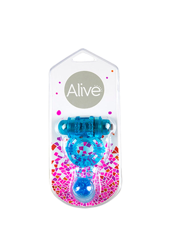 Ring Vibrator. Double. Func:1. Blue