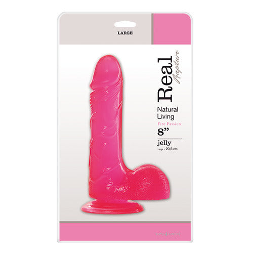 Dildo JELLY DILDO REAL RAPTURE PINK 8