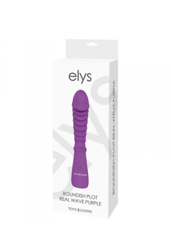 VIBRATORE DESIGN ELYS ROUNDISH PLOT REAL WAVE PURPLE vibrator