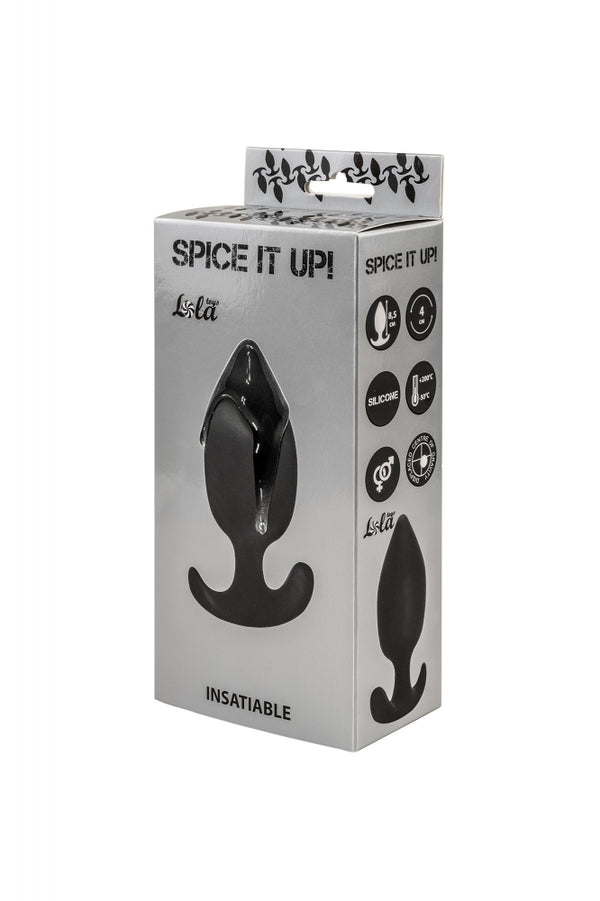Plug Anal plug with misplaced center of gravity Spice it up Insatiable Black