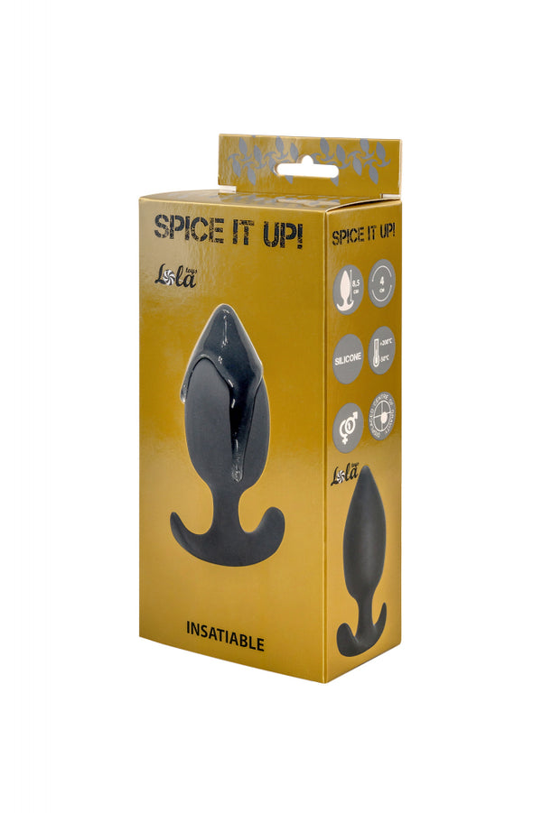 Plug Anal plug with misplaced center of gravity Spice it up Insatiable Dark Gray