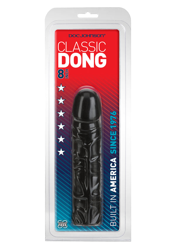 Dildo CLASSIC DONG   8 INCH BLACK