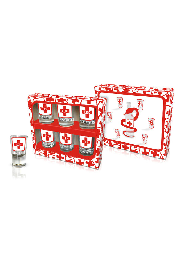 Szkło Zestaw 6 kieliszków 3,5 cl „Leki”