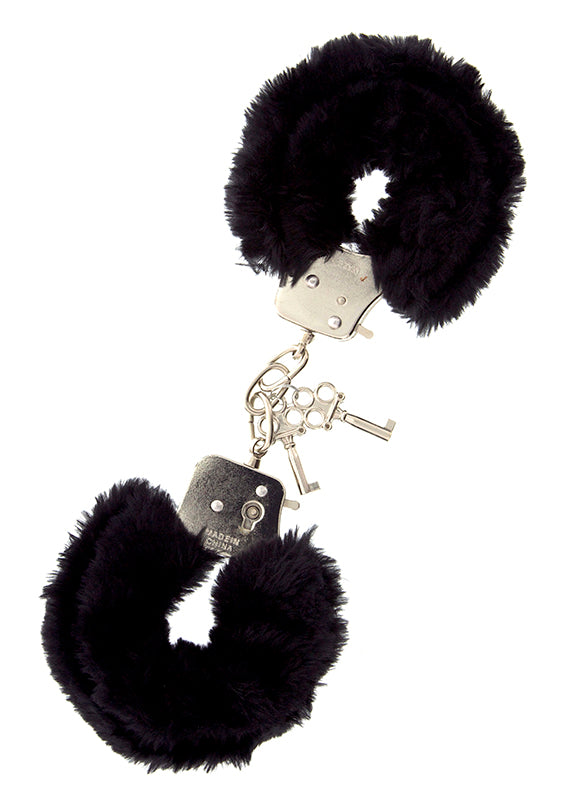 DREAM TOYS HANDCUFFS WITH PLUSH BLACK