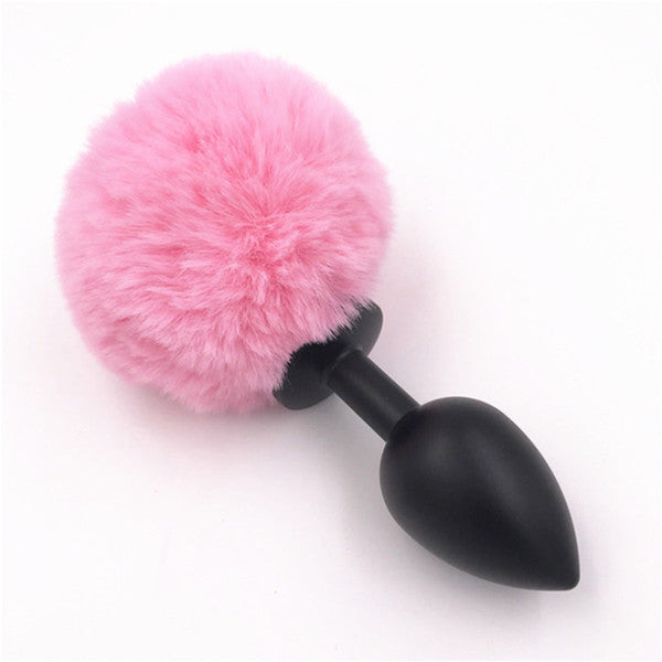 Bunny plug 3 pack black with pink tail starter 3 pack