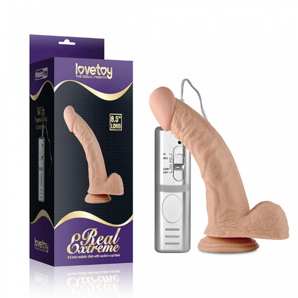 8.5 Real Extreme Vibrating Dildo Flesh