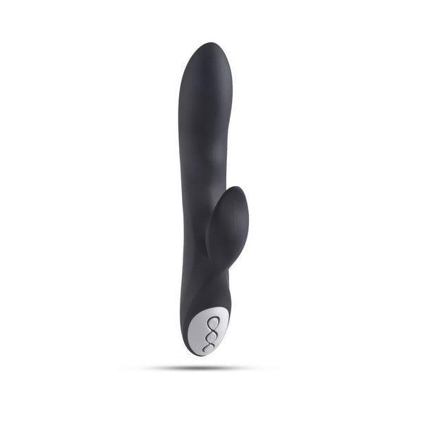 Vibratore G spot e stimulatore clitorideo Black