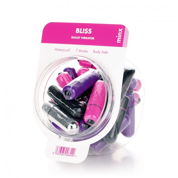 Minx Bliss 7 Mode Mini Bullet Vibratot Multi 32 pcs