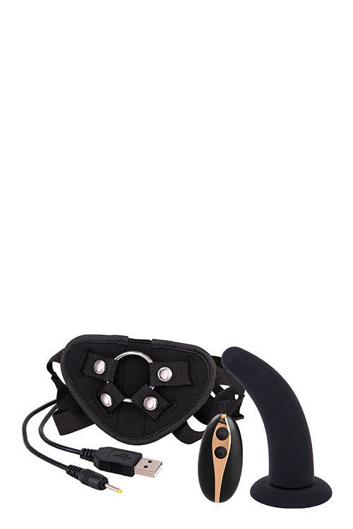 5INCH VIBRATION DILDO STRAP ON BLACK