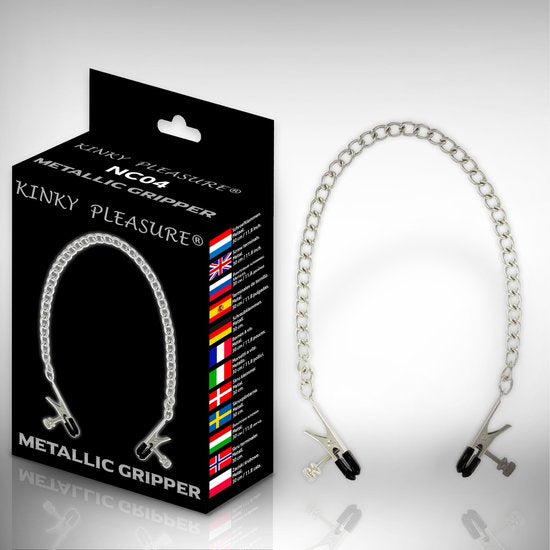 Kinky Pleasure   Mettalic Gripper Kinky Clamps