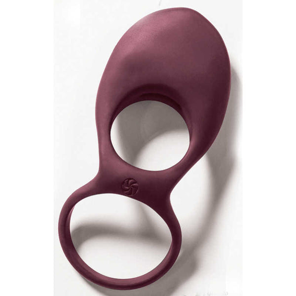 Pierścień  Vibrating Double Cockring Daydream Wine Red
