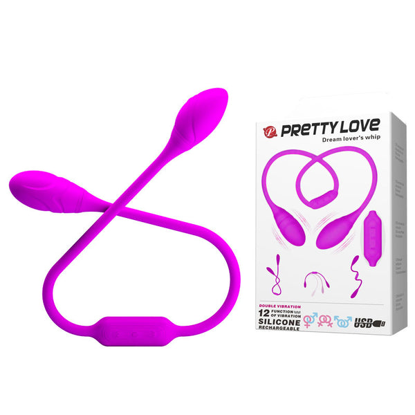 PRETTY LOVE Dream lovers whip, 12 vibration functions Bendable