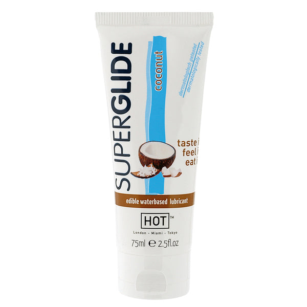 Żel HOT Superglide COCONUT  75ml edible lubricant waterbased