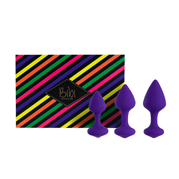 FeelzToys   Bibi Butt Plug Set 3 pcs Purple
