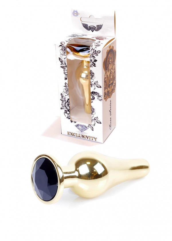 Plug Jewelery Gold BUTT PLUG Black