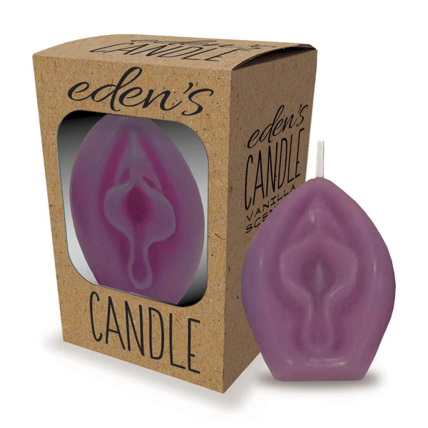 Eden's Candle   Vanilla Scented Vagina   Eggplant