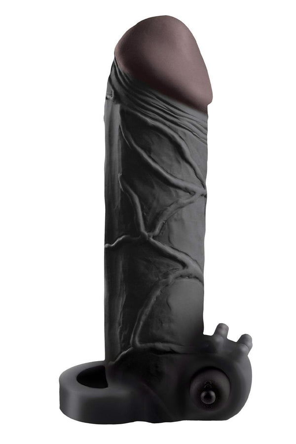 FANTASY X TENSIONS VIBRATING REAL FEEL 2 INCH EXTENSION BLACK