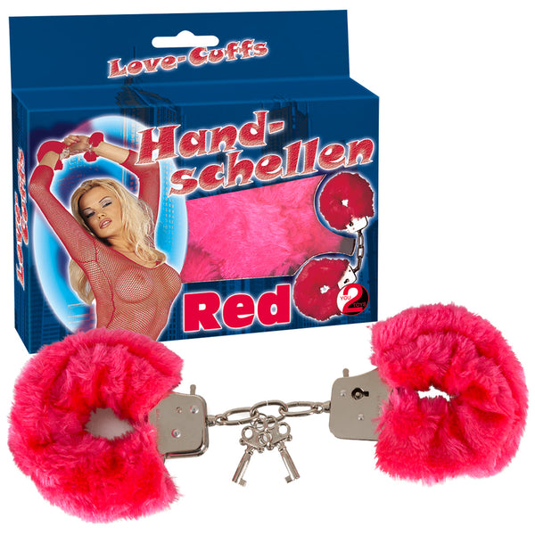 Handcuffs Love Cuffs red