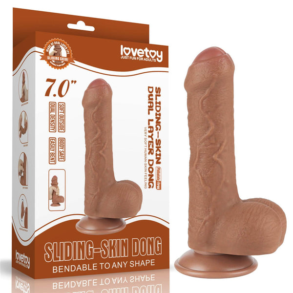 7 Sliding Skin Dual Layer Dong Brown