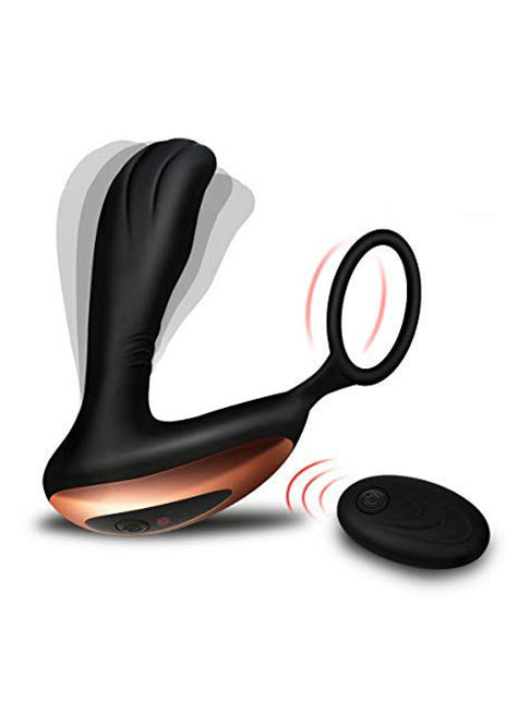 Prostate Massager with Ring USB 10 Function / Remote Control