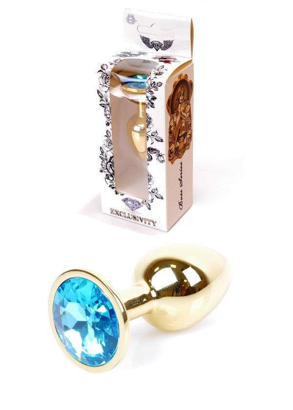 Plug Jewelery Gold PLUG Light Blue