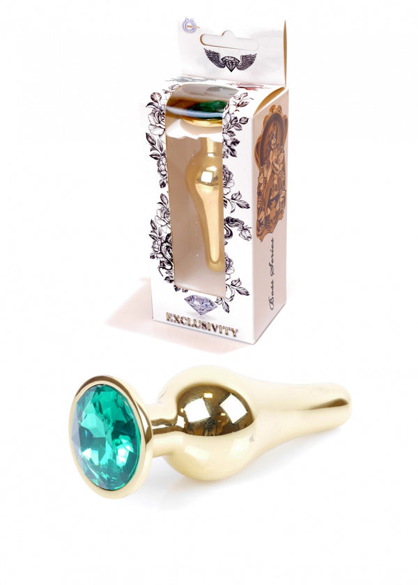 Plug Jewellery Gold BUTT PLUG  Green