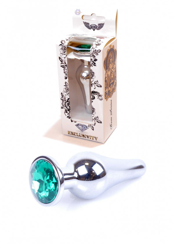 Plug Jewellery Silver BUTT PLUG  Green